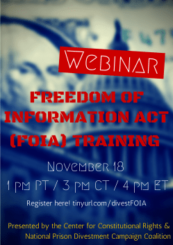 FOIA Webinar Flyer