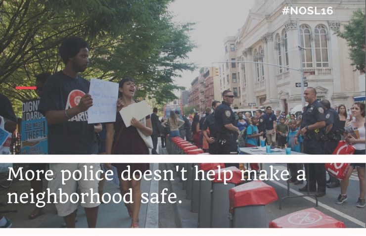 More police doesn't help make a neighborhood safe.
